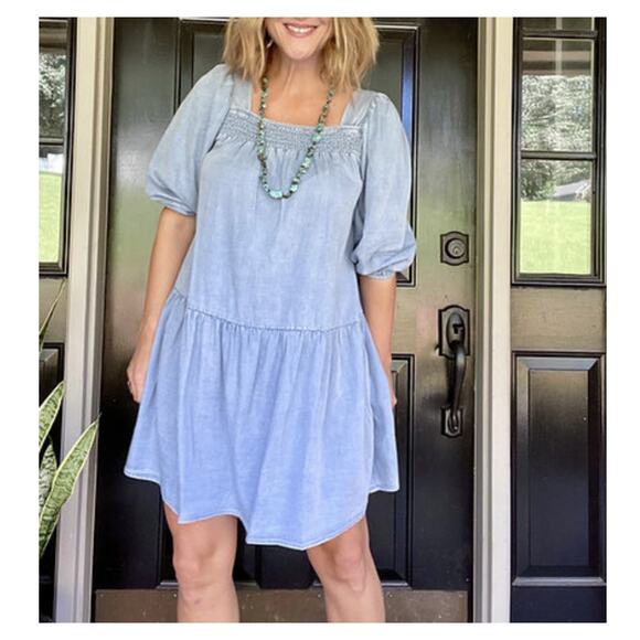 Chambray Dress - Picture 1 of 2